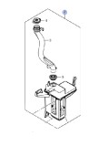 Rezervor spalator parbriz Suzuki Swift (Fz/Nz), 09.2010-, fara senzor nivel lichid, cu capac, cu gauri pentru 2 pompe spalator, Rapid