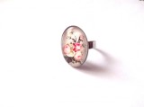 inel sticla cu motiv floral 40169