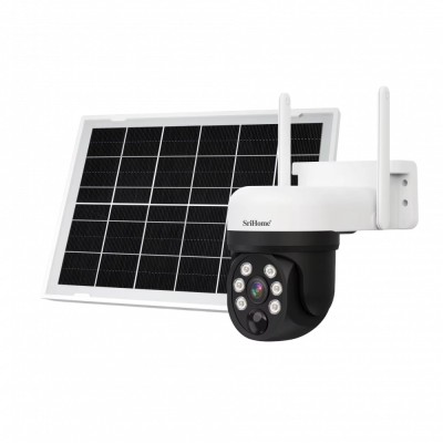 Camera de Supravegere SriHome DH006 cu Panou Solar, 4MP, Wi-Fi 2.4 Ghz, Detectare Umana, 4000 mAh, N foto