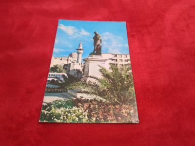 CARTE POSTALA CONSTANTA STATUIA POETULUI OVIDIU CIRCULATA foto