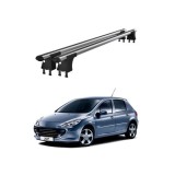 Set bare transversale aluminiu cu prindere in puncte fixe compatibile Peugeot 307 2001-2009 negre sau argintii Cod: 120101 Kit 202