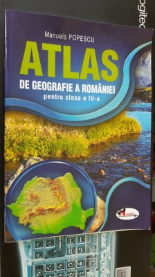 ATLAS DE GEOGRAFIE A ROMANIEI CLASA A IV A foto