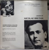 Cumpara ieftin DISC LP VINYL / VINIL: ADY ENDRE LIEDER OF NICOLAE BRETAN (LUDOVIC KONYA &amp; FERDINAND WEISS) [NEW JERSEY, 1978]