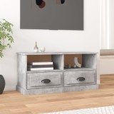vidaXL Comodă TV, gri beton, 93x35,5x45 cm, lemn prelucrat