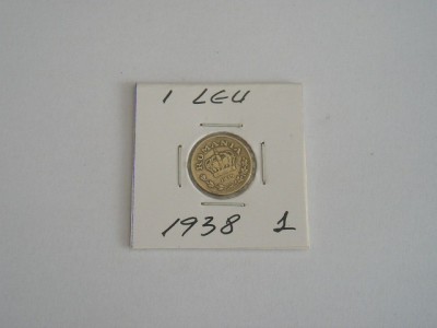 C10 139 - Moneda foarte veche - Romania - 1 leu 1938 foto