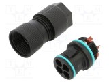 Conector alimentare AC terminal cu șurub tată TH389 23mm TECHNO
