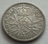 50 Bani 1911, Argint, Carol I, Romania