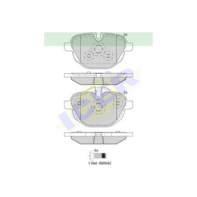 Set placute frana spate Bmw Seria 5 F10/F11, F18, 2009-2016, G30/G31/F90, 09.2016-; Seria 6 G32 2017-, Seria 7 G11/G12 2015-2022; i8,2014-2020; X3 F2 foto