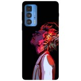 Husa compatibila cu Motorola Moto G50 model Live action Rick, Silicon, TPU, Viceversa, Transparent, Carcasa