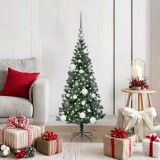 vidaXL Brad de Crăciun artificial Verde 120 cm PVC