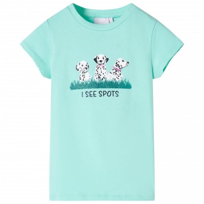 Tricou pentru copii, verde mentă deschis, 140 11098 foto