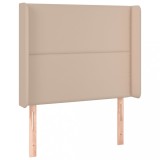 Cumpara ieftin Tablie pat cu aripioare cappuccino 93x16x118/128 cm piele eco