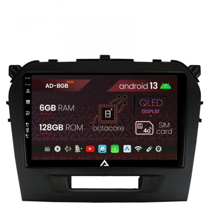 Navigatie Suzuki Vitara (2015+), Android 13, B-Octacore 6GB RAM + 128GB ROM, 9 Inch - AD-BGB9006+AD-BGRKIT299