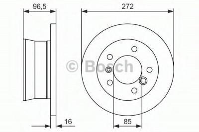 Disc frana MERCEDES SPRINTER 2-t bus (901, 902) (1995 - 2006) BOSCH 0 986 479 B33 foto