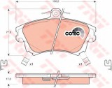Set placute frana,frana disc VOLVO V40 Combi (VW) (1995 - 2004) TRW GDB1313