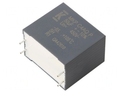 Condensator polipropilenă DC-Link 50uF 3,1m&amp;Omega; THT &amp;plusmn;10% foto