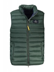 Vesta barbati, cu mini logo brodat, verde, M