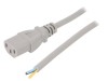 Cablu Alimentare 1m IEC C13 Gri 10A 250V