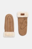 UGG mănuși din piele de căprioară culoarea maro, 100907