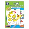 Carte de colorat cu activitati in limba engleza si abtibilduri 1 - 20, orchard toys