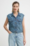 Levi&#039;s vesta SHRUNKEN 90S VEST femei, de tranzitie, 001W2