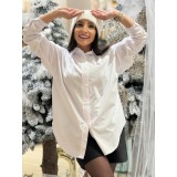 Camasa dama din bumbac alba