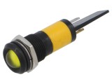 Lampă de control LED galbenă convexă 230V &Oslash;14mm EAO Seria 17