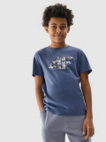 Tricou cu imprimeu pentru băieți - albastru, 4F Sportswear