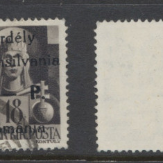 ROMANIA 1944 emisiunea Odorhei expertizat SG original 1P /18f P stampila rara