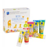 Set 6 tuburi vopsea pictura cu degetele - Basic, FEUCHTMANN