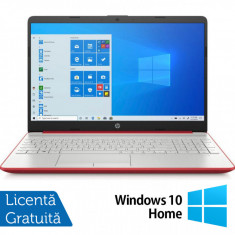 Laptop Nou HP 15-DW1083, Intel Pentium Gold Gen 10 6405U 2.40GHz, 4GB DDR4, 128GB SSD, 15.6 Inch, Webcam, Scarlet Red + Windows 10 Home foto