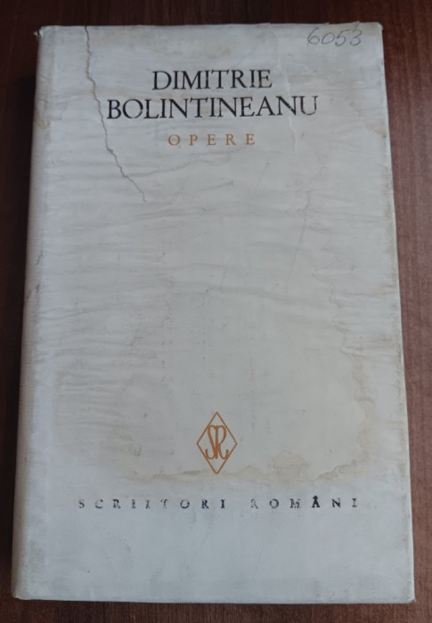 myh 27s - Dimitrie Bolintineanu - Opere - volumul 7 - ed 1986