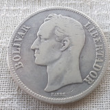 Venezuela 5 Bolivar 1926 argint, America Centrala si de Sud