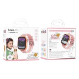 Ceas Inteligent HOCO Y101 Copii 1.83 inch 4G GPS Bluetooth 1GB RAM 16GB ROM Silicon Roz