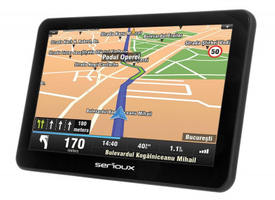 Gps serioux urban pilot upq700 7.0 tft rezolutie: 800*480 mstar2531 800mhz 256 mb ddr3 ram foto