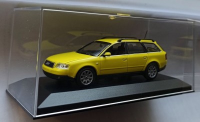 Macheta Audi A6 Avant C5 1997 galben - Minichamps 1/43 (Break Combi Kombi) foto