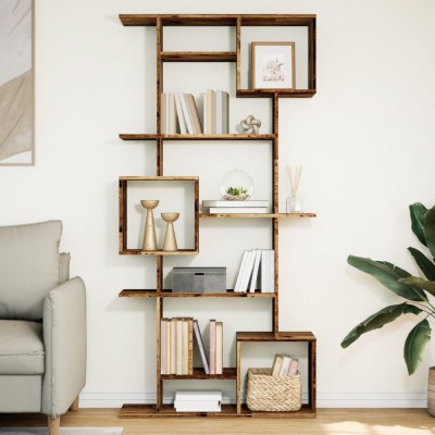vidaXL Bibliotecă, lemn vechi, 92x29x188 cm, lemn prelucrat foto