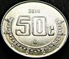 Moneda exotica 50 CENTAVOS - MEXIC, anul 2014 * cod 4948 = A.UNC, America Centrala si de Sud
