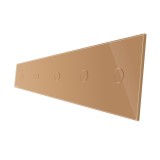 Cumpara ieftin Panou 5 intrerupatoare simple cu touch Livolo din sticla SmartElectro IntelligentHouse