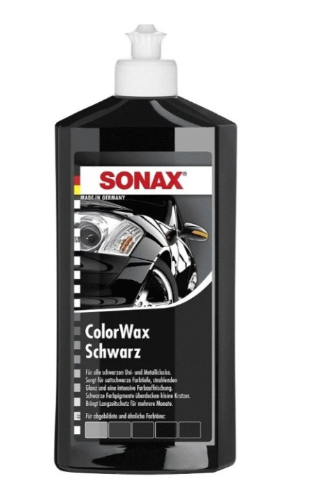 Ceara Auto Lichida Sonax ColorWax, Negru, 500ml