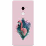 Husa silicon pentru Xiaomi Mi Mix 2, Flamingo With Sunglass