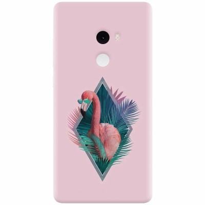 Husa silicon pentru Xiaomi Mi Mix 2, Flamingo With Sunglass foto