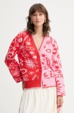 Never Fully Dressed cardigan culoarea roșu, NFDKN637
