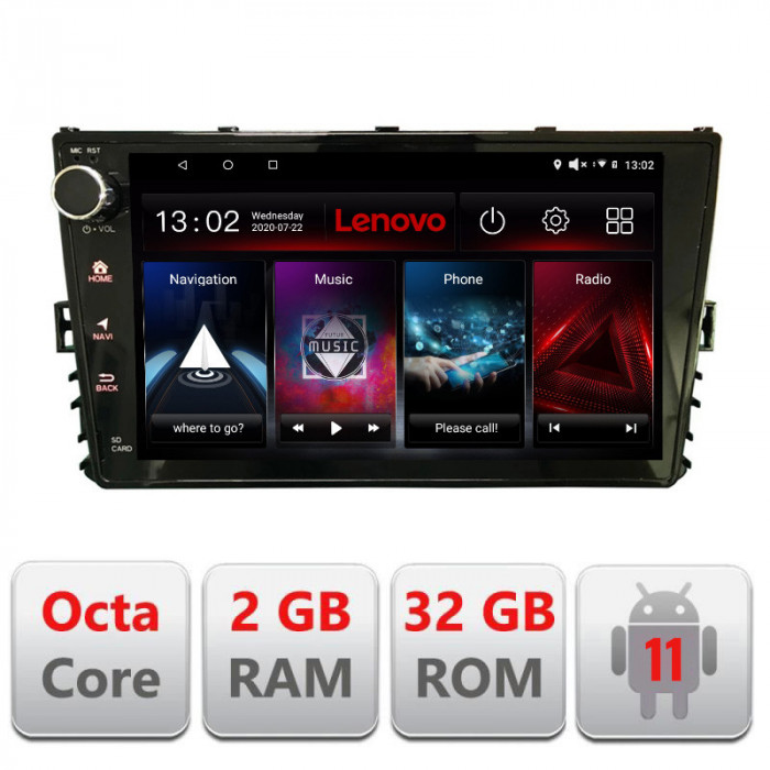 Navigatie dedicata VW masini dupa 2018 Lenovo Octa Core cu Android Radio Bluetooth Internet GPS WIFI DSP 2+32 GB 4G kit-vw-uni CarStore Technology