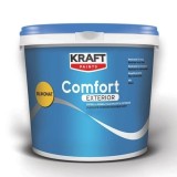 Cumpara ieftin Vopsea Superlavabila Siliconata Alba Kraft Comfort Exterior Silikonat / 8.5L