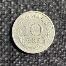Moneda 10 ore 1962 Danemarca