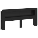 vidaXL Tablă de pat cu sertar cu depozitare Negru Lemn prelucrat 8001301