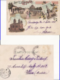 Salutari din Dobrogea , Constanta-Catedrala ,tipuri - litografie 1899, Circulata, Printata