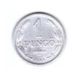 Moneda Ungaria 1 pengo 1941, stare buna, curata, Europa, Aluminiu