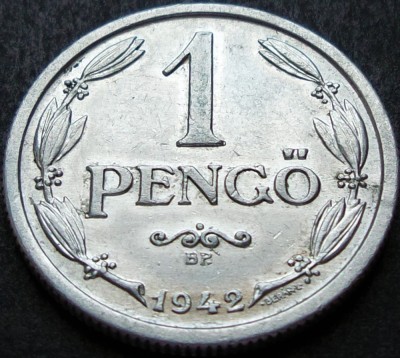 Moneda istorica 1 PENGO - UNGARIA, anul 1942 * cod 1661 foto
